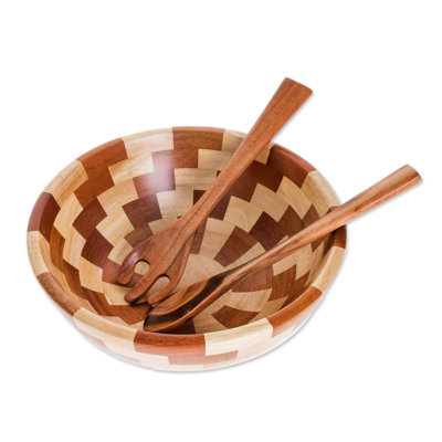 World Menagerie Martinette Wood Salad Bowl