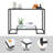 Aileny 42'' Glass Top Console Table-678985732