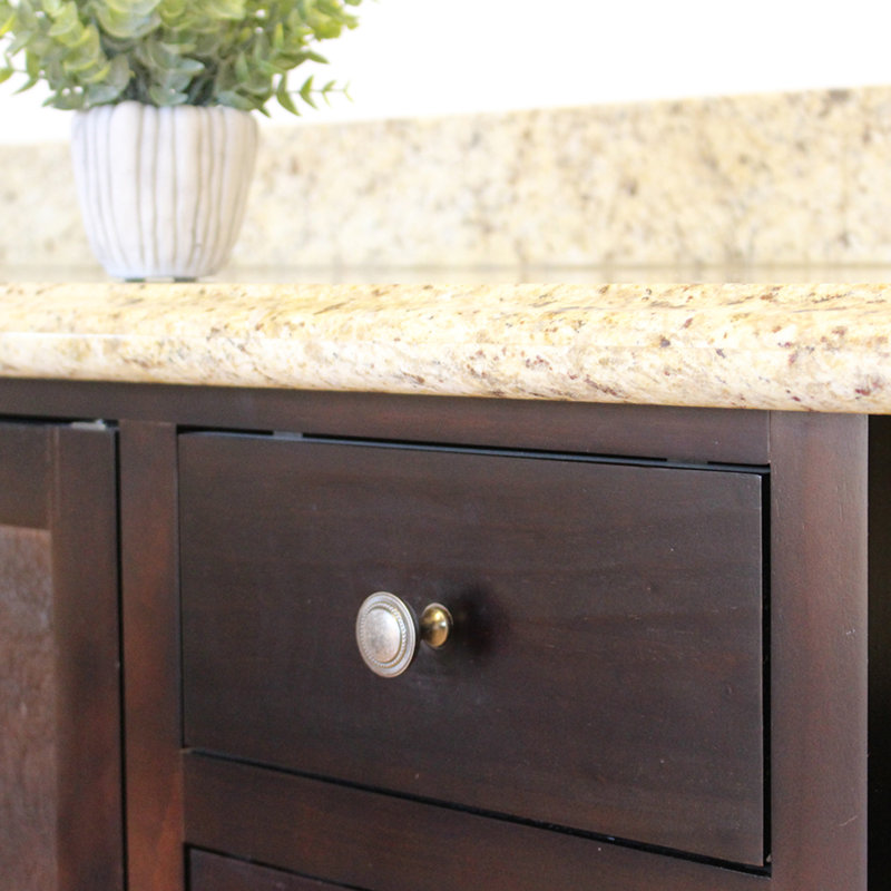 Brushed Nickel Round Aluminum Cabinet Knob Set