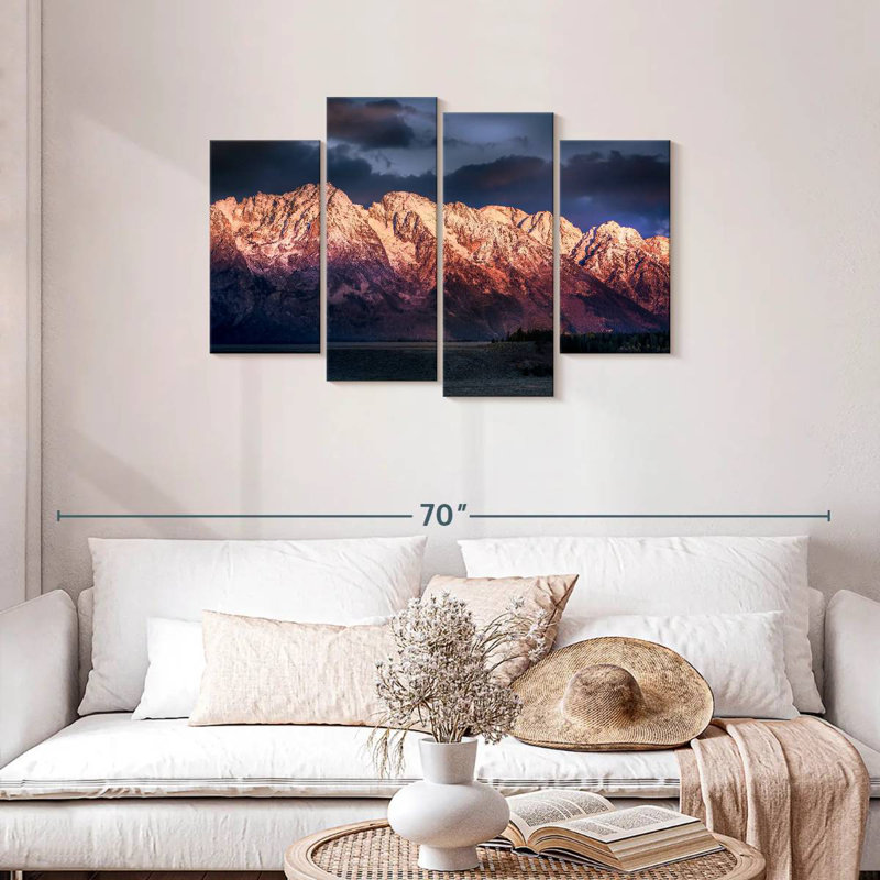Alvord Grand Teton, aube hivernale, H 27 po x l 43 po