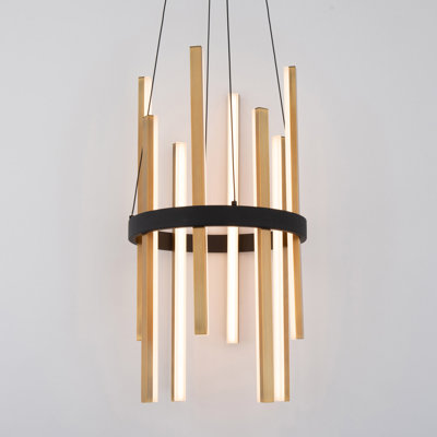 Luminaire suspendu carré à 1 lumière Harmonix