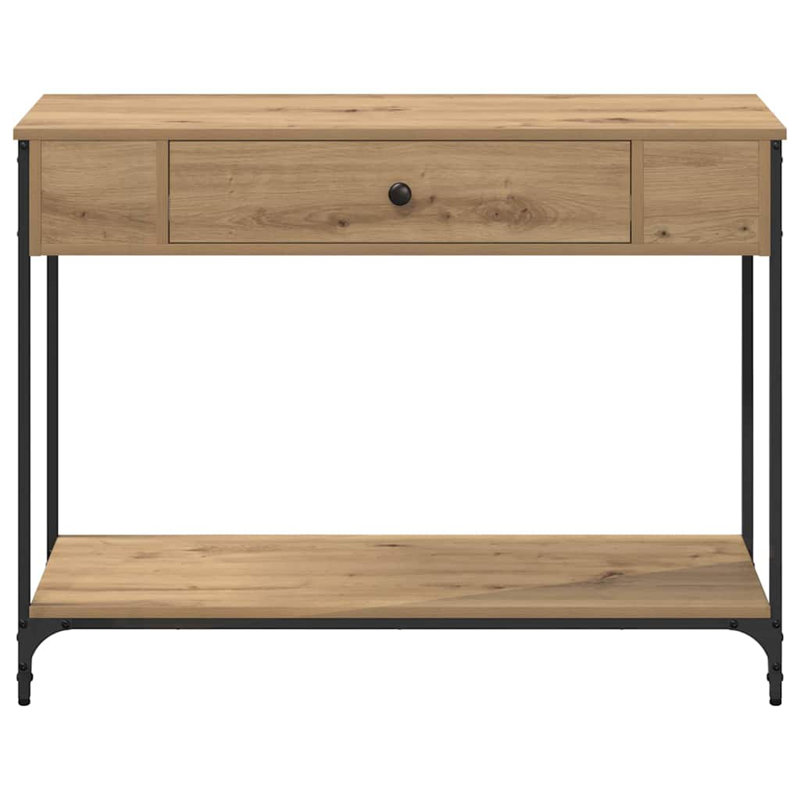 100cm Console Table, Artisan Oak