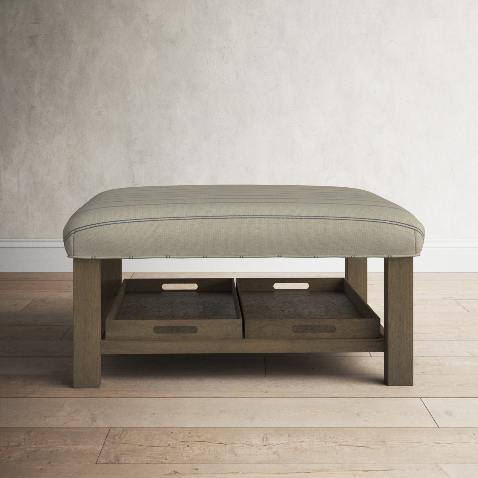 Manorville 42" Ottoman, Ida Gray