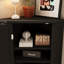 Armoire de rangement en coin moderne avec tablettes réglables-508574571