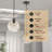 1-Light Textured Glass Dimmable Adjustable Pendant Light