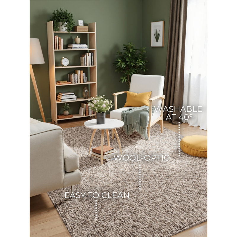 Felt Machine Tufted Area Rug, Rectangle 200 x 290 cm