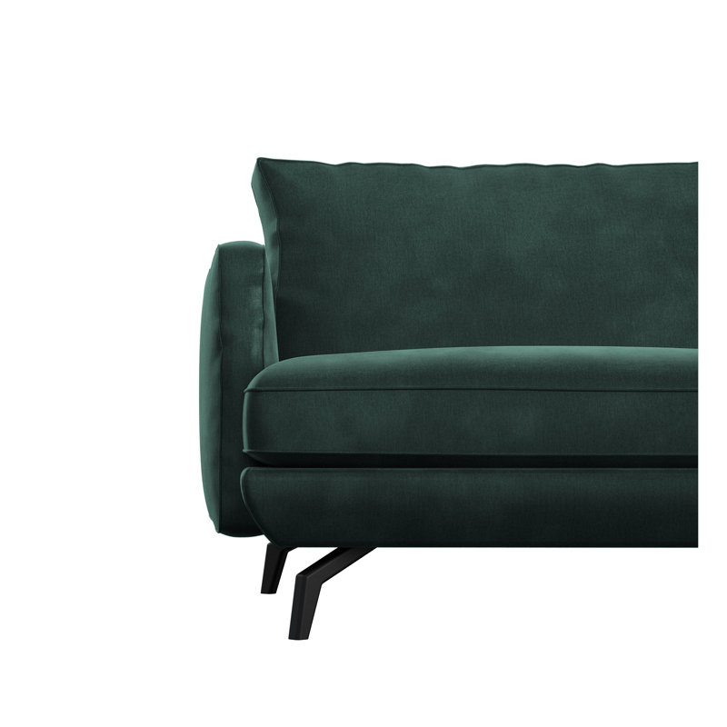 Unic 3 Seater Sofa, Forest Green Velvet