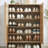 Rattan Shoe Cabinet With Doors, 6-Tier Adjustable Shelf Wooden Shoe Storage Organizer For Entryway, Hallway, And Closet, Oak-2025564314