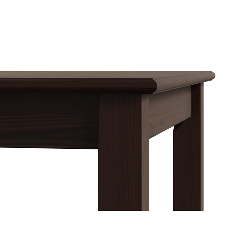 Providence Pine Solid Wood Dining Table, Dark Brown