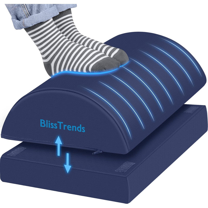 Repose-pieds ToccoLeggero, H 5,07 po x l 9,09 po x P 16,02 po, Bleu