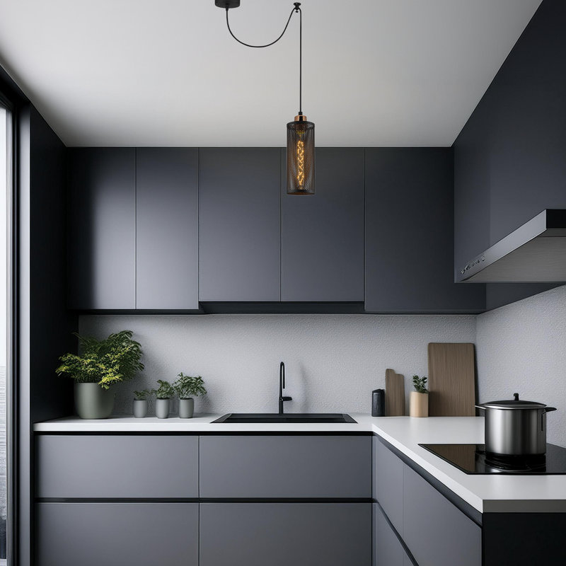 Luminaire suspendu cylindrique simple à 1 lumière Driffield