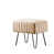 Imitation fourrure sable blanchi