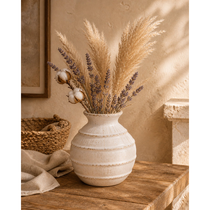 Calviora Ceramic Round Vase