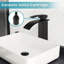 Black Basin Mixer Tap Waterfall Mono Bathroom Sink Tall Cloakroom Single Lever