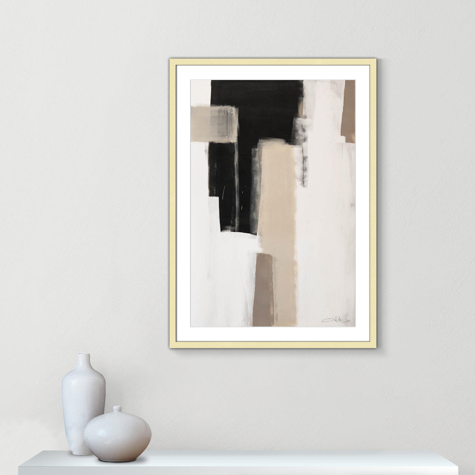 Earth Scapes I Print, 35.5" H x 25.5" W x 1.25" D, Gold Matted Picture Framed
