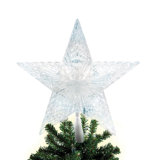 Battery Operated 10 Lt Pentagram Star LED Tree Topper