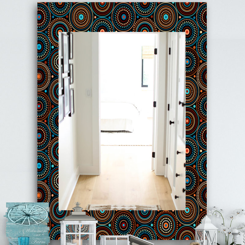 Miroir mural traditionnel 4 impressions obsidian, H 24 po x l 32 po