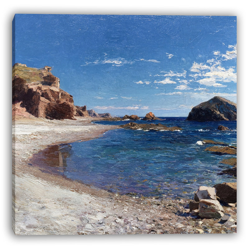 Art mural sur toile Waves of Serenity, H 30 po x l 30 po