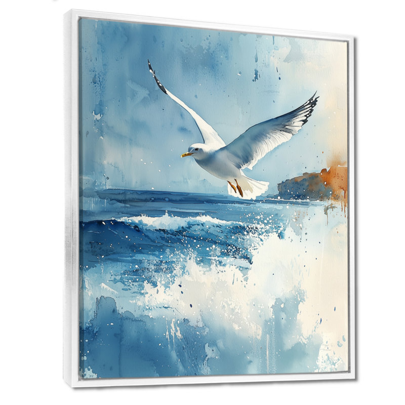 Audraya - Animals Wall Art Prints, H 32 po x l 24 po, Impression encadrée flottante, Blanc
