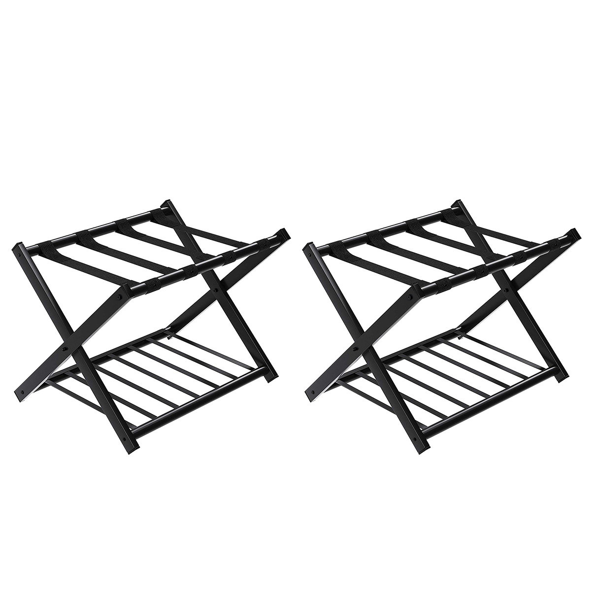 Costway Folding Luggage Rack with Shelf Travel Suitcase & Reviews | Wayfair