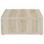 Table basse carrée en bois d'ingénierie