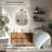 Stylish Stone Border Irregular Led Wall Mirror Bathroom Vanity Mirror With Blaklit 3 Color Temperature Lights Anit-fog Dimmable, 3 Touch Sensor Switch Plug In-1219781563
