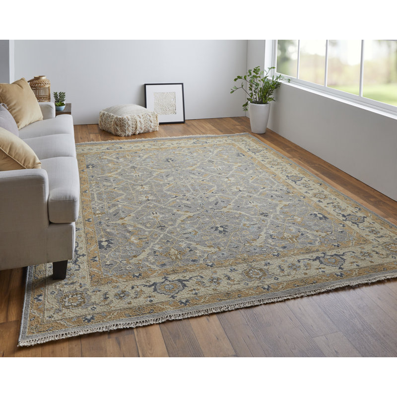 Performance Wool Oriental Indoor Rug, Round 8'