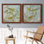 Aviaire jardin I - ensemble de 2 peintures sur toile encadrées-1649059638-1649059633