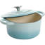 Cuiseur à mijoteuse rond recouvert de fonte émaillée 7 pte Crock-Pot, turquoise ombré