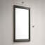 Miroir carré Colorado de style moderne en bois gris anthracite (miroir inclus seulement - commode non incluse)