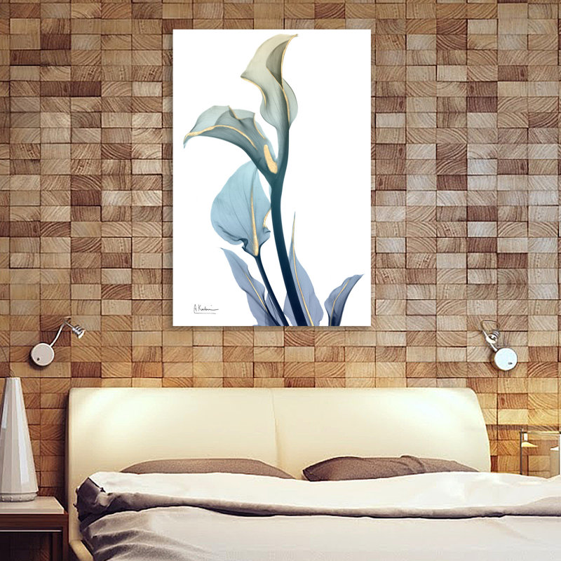 Gold Splash Calla Lilly - Wrapped Canvas Print, 38cm H x 25cm W x 4cm D