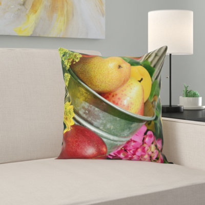 Coussin décoratif fruits
