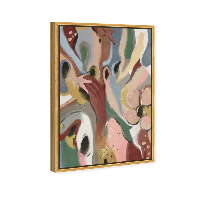 Modern Folk I Print by Oliver Gal, 55"H x 37"W, Gold Floater Frame