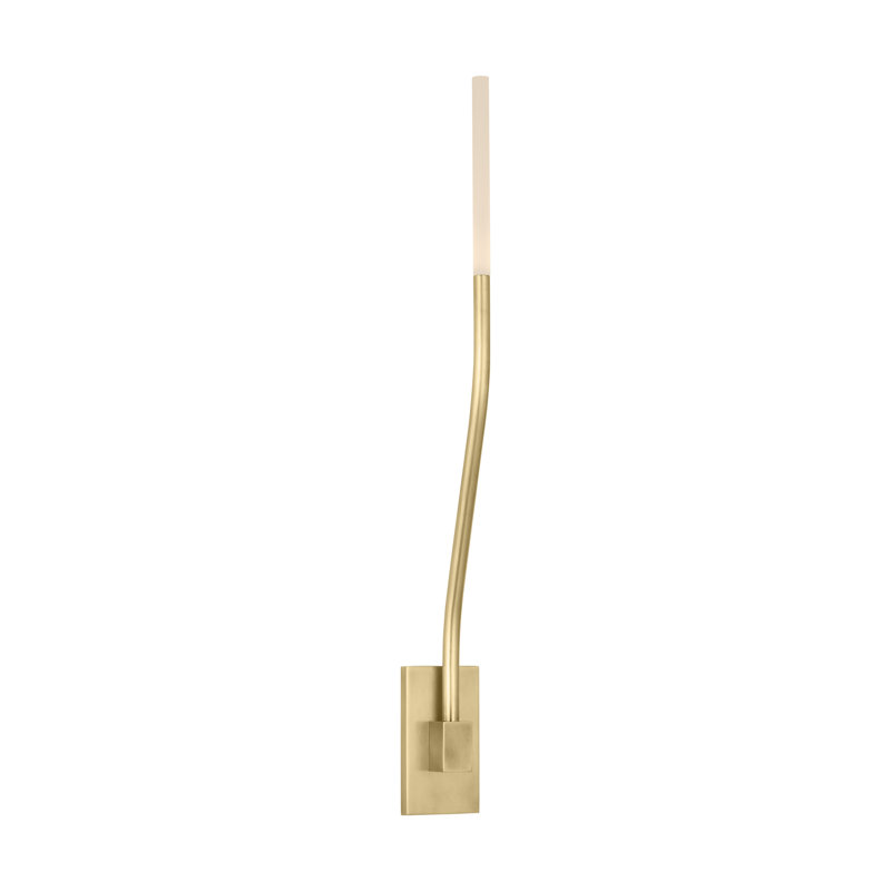 Lajos 1 - Light LED Armed Sconce, Hand-Rubbed Antique Brass