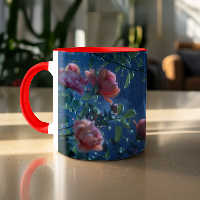 Handmade Ceramic Porcelain Coffee Mug Teacup and Saucer