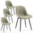 Chardee Tufted Upholstered Dining Chairs Faux Leather Waterproof Side Chair With Metal Frame-304930570