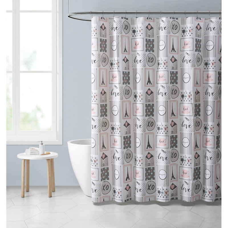 Rideau de douche simple hudgènes