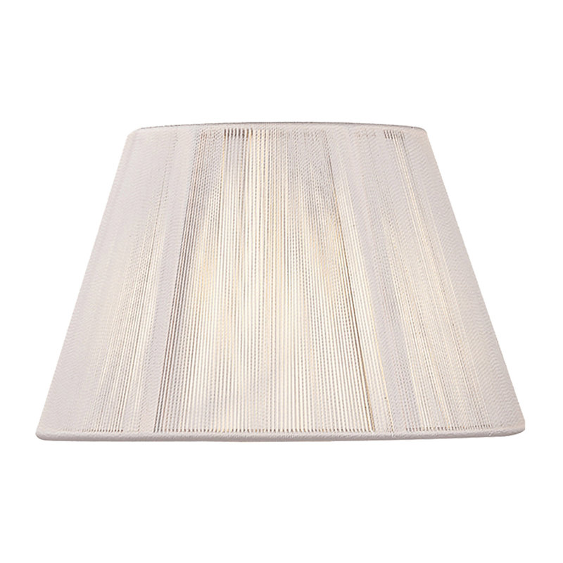 25cm H Linen Empire Lamp Shade ( Clip On ), Ivory White