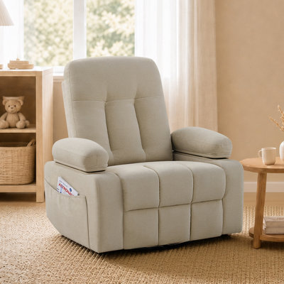 36.6"Power Recliner with Motorized Armrests & Silent Glide