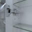 60 po Largeur de l'armoire à pharmacie rectangulaire en aluminium avec DEL intégrée, tablettes réglables en verre trempé, fermeture silencieuse, horloge miroir en aluminium à contrôle de luminosité de 10% à 100%,-375181389