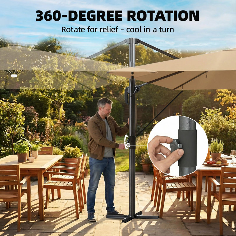 286cm Cantilever Parasol