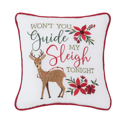 Guide My Sleigh Pillow