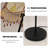 French Retro-Style Wrought Iron & Fabric Floor Lamp-118775608