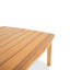 Table de salle à manger d'extérieur carrée en eucalyptus de 55 po Rachel 