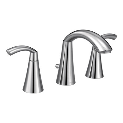 Robinet de salle de bain à large entraxe avec drain Glyde