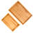 Rayon Bamboo 2Pc Graduated Serving Tray Set