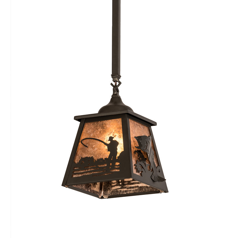 Luminaire suspendu géométrique 1 lumières lanterne Eustice