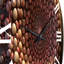 Horloge murale mauve et rose rétro en métal Glam Mandala II-93379778