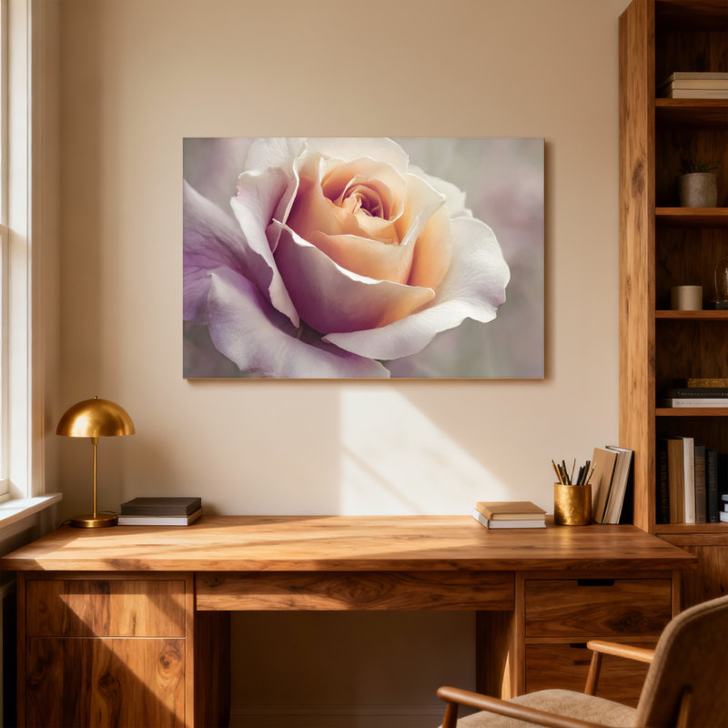 Plantes et fleurs pétales de rose doux dégradé de couleur délicate, H 16 po x l 24 po