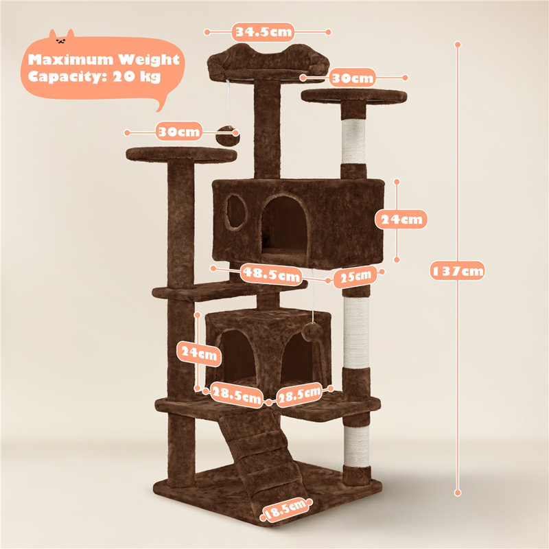Multilevel  Cat Tree, Brown